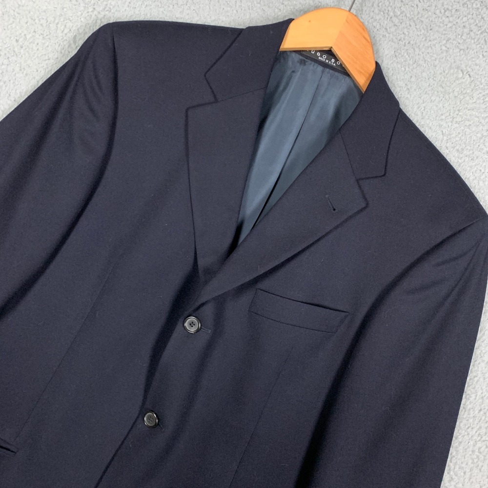 Hugo Boss Einstein Blazer 40R (Fits 42) Navy Wool Vitale Barberis Canonico Italy